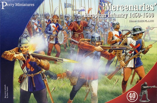 War of the Roses \'Mercenaries\' European Infantry 1450-1500 - Plastic Perry 28mm