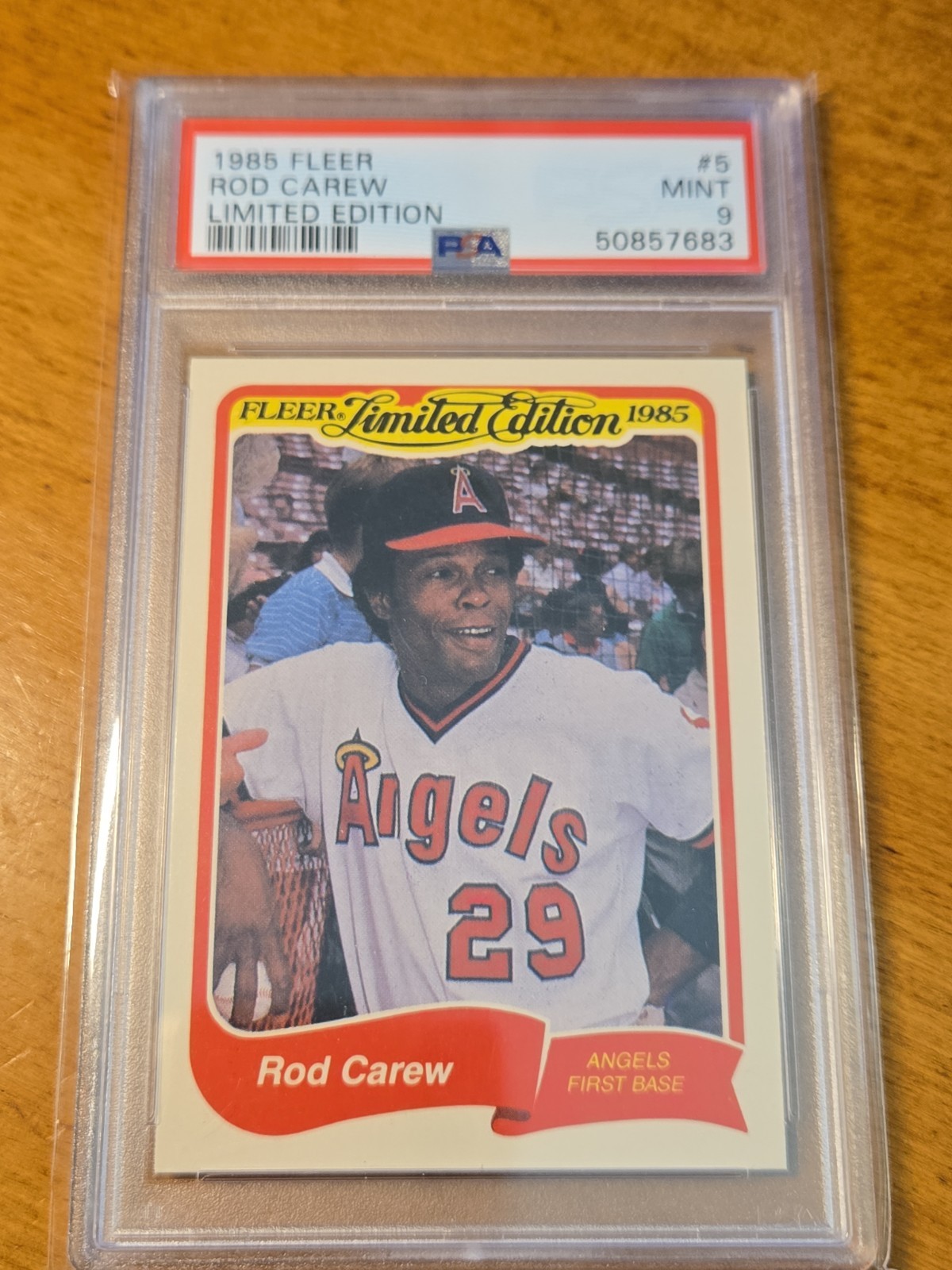 1985 Fleer Limited Edition Rod Carew #5 PSA 9 MINT