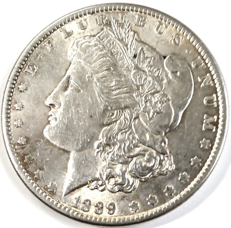 1889 (P) Morgan Silver Dollar 90 % Pure Silver Lightly Circulated Nice Details 1889 (P) Morgan Silver Dollar 90 % Pure Silver Lightly Circulated Nice Details