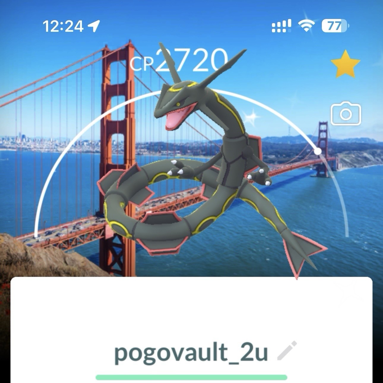 Pokémon | Shiny Rayquaza San Francisco Golden Gate Background