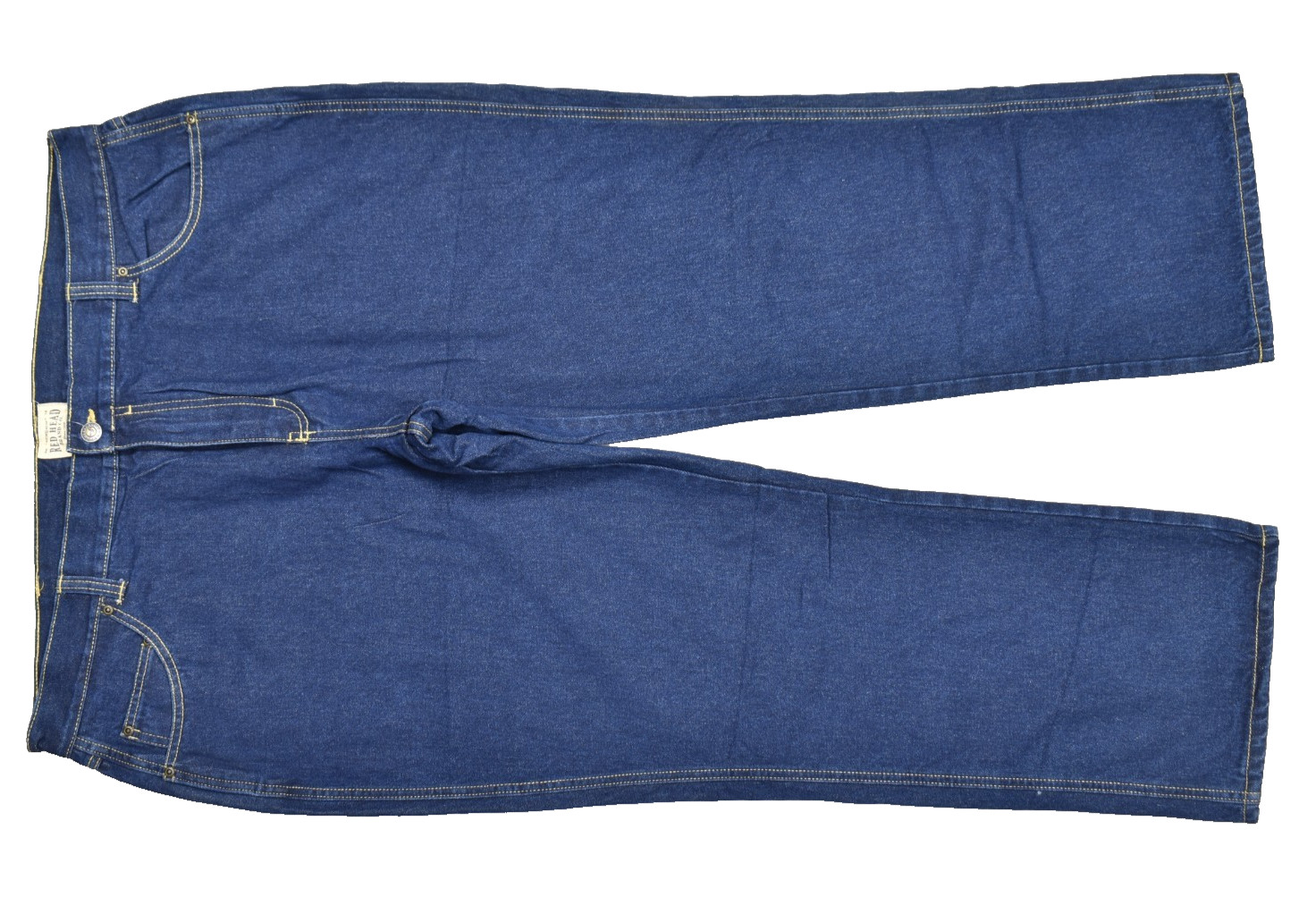 RedHead Mens Flannel Lined Denim Jeans Blue Dark Wash 44x32 Work Outdoor Cotton RedHead Mens Flannel Lined Denim Jeans Blue Dark Wash 44x32 Work Outdoor Cotton