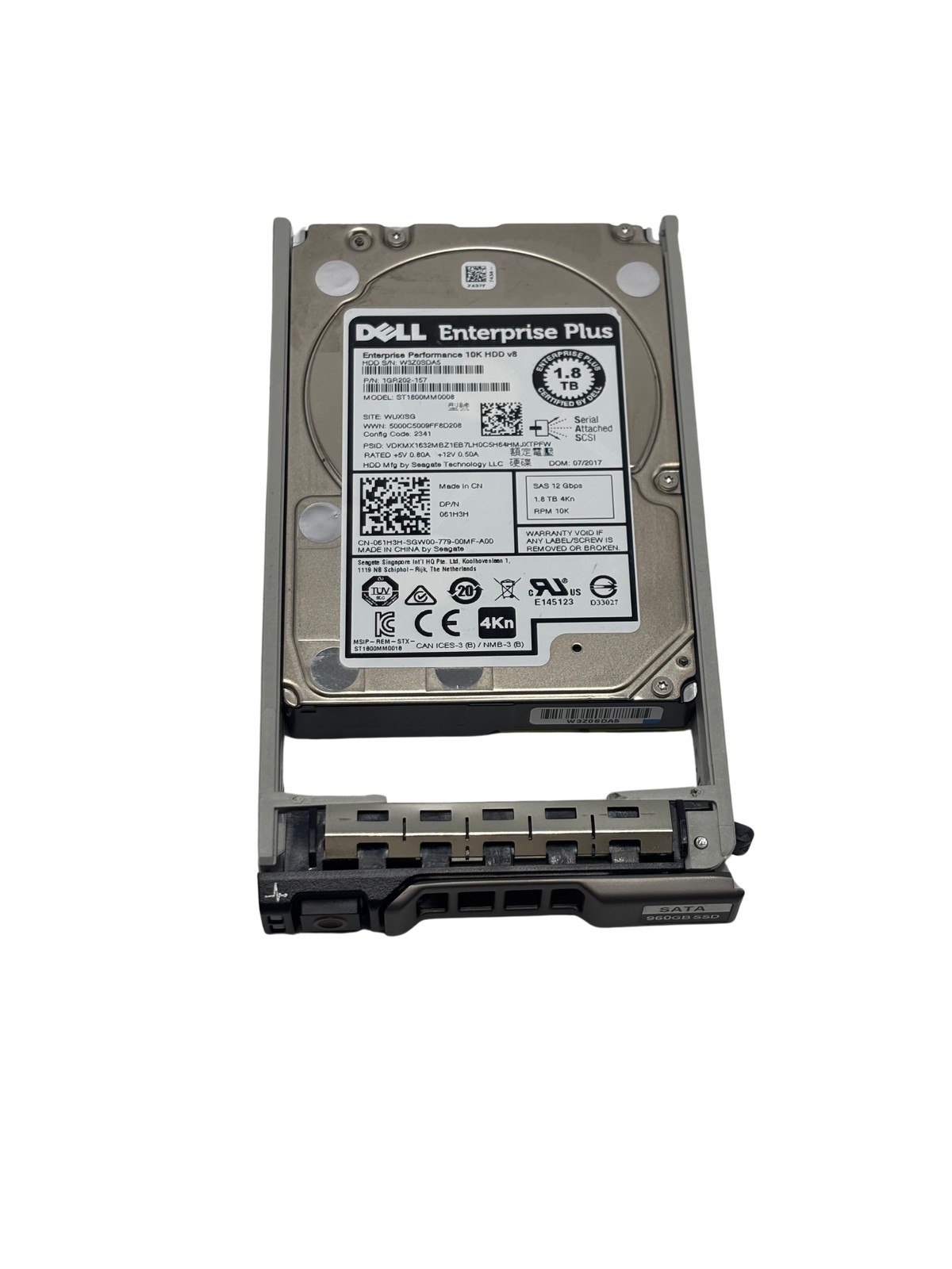 Dell 61H3H 1.8TB 10K 2.5 12Gbps 4Kn SAS Hard Drive ST1800MM0008