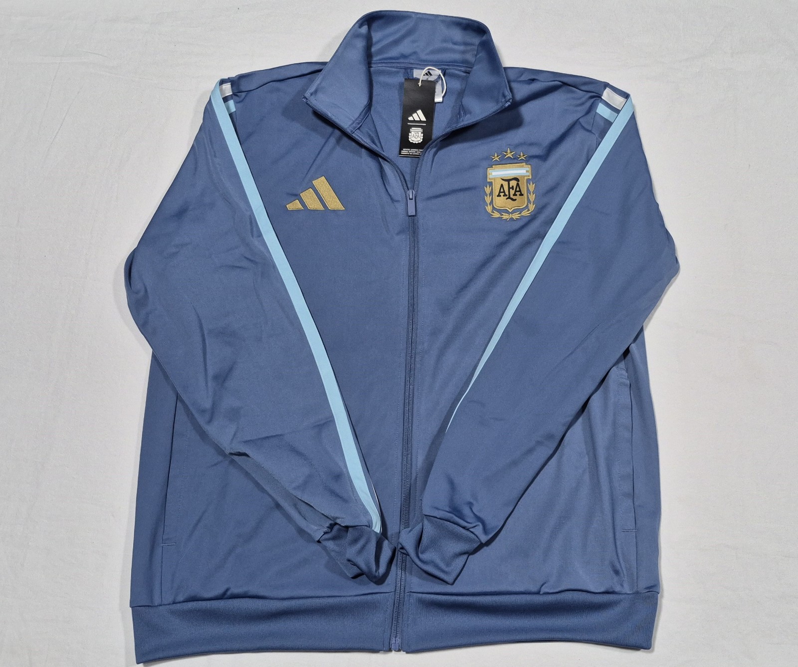 Adidas AFA Mens Argentina National Team Track Soccer Football Jacket JZ6289 Adidas AFA Mens Argentina National Team Track Soccer Football Jacket JZ6289