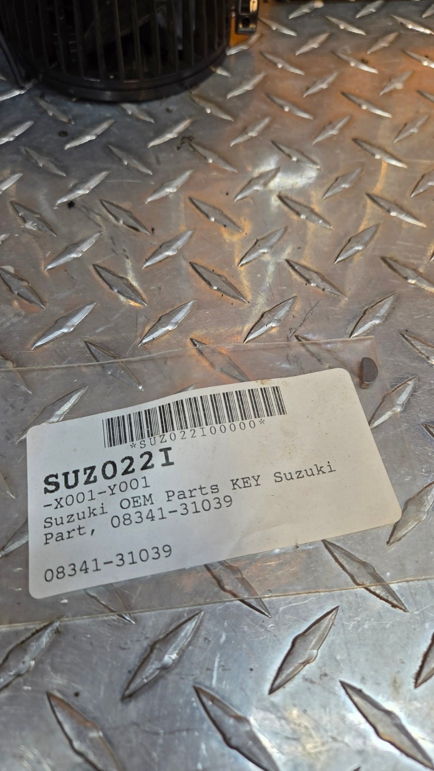 Genuine Suzuki OEM 3mm Woodruff Key 08341-31039 Motorcycle ATV NOS Genuine Suzuki OEM 3mm Woodruff Key 08341-31039 Motorcycle ATV NOS