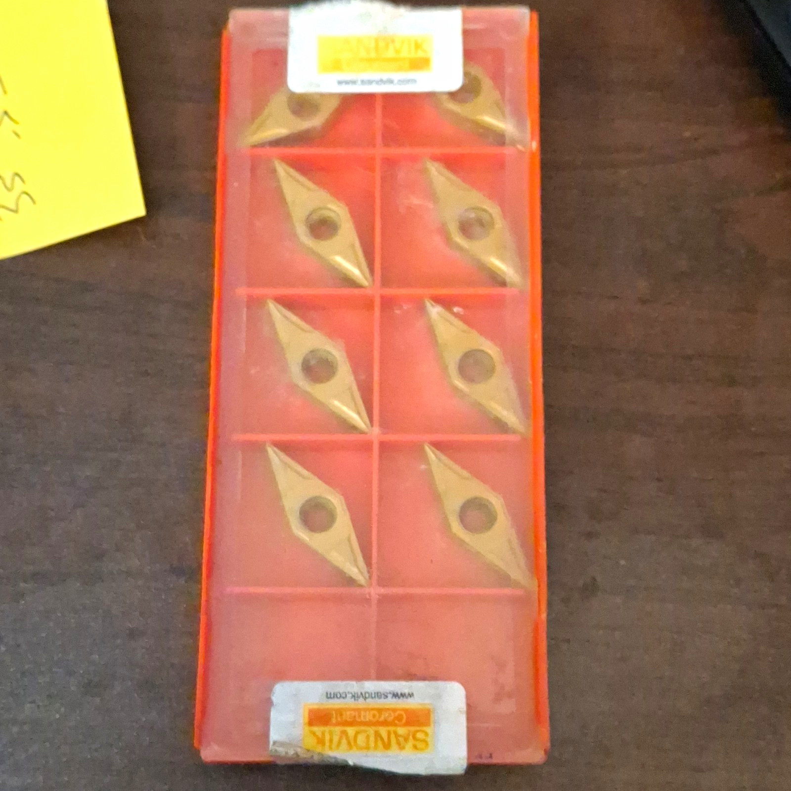 Sandvik Coromant VBMT 16 04 04-KF 3005 Carbide Indexable Turning Insert. 8pcs. Sandvik Coromant VBMT 16 04 04-KF 3005 Carbide Indexable Turning Insert. 8pcs.