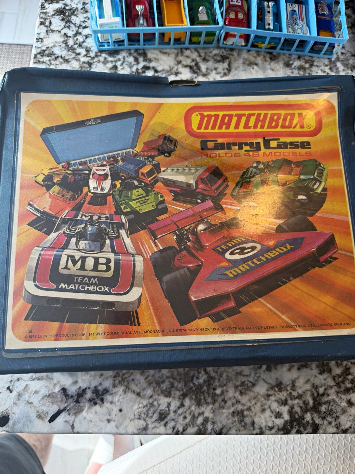 Matchbox Carry Case Mixed Lot Diecast Cars 1:64 1976 Lesney with 44 Cars
