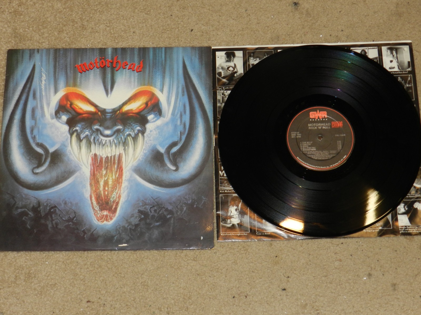 Motorhead - Rock'N'Roll LP Ex / 1987 US 1st GWR / Profile Pal 1240