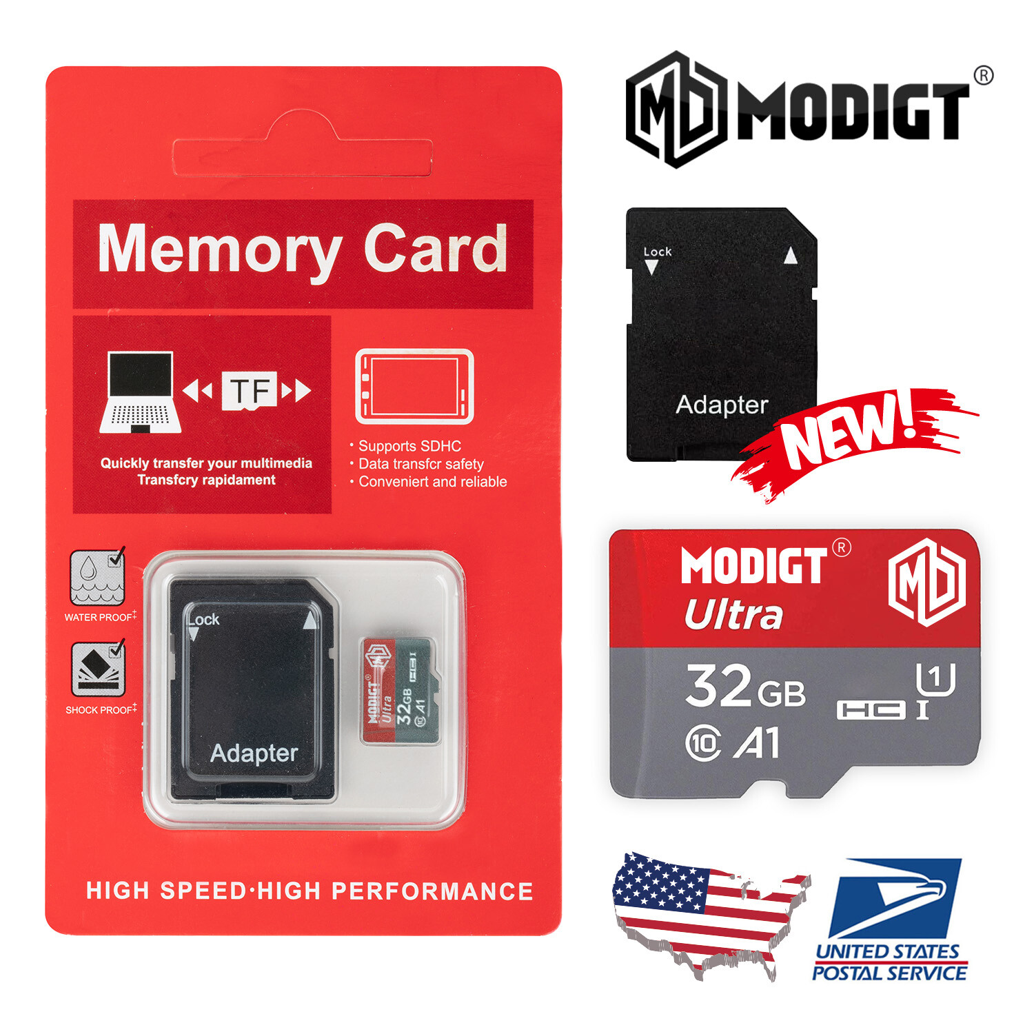 Wholesale 1/5/10pcs 32/64GB Ultra Micro SDHC TF Cards Memory Cards For PC Camera