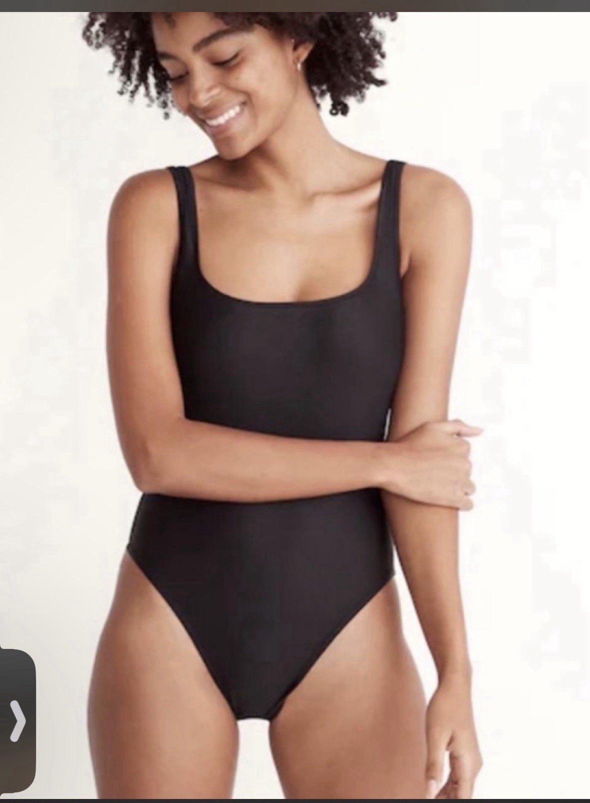 Madewell Second Wave Square Neck Tank One Piece Swimsuit Large NWT