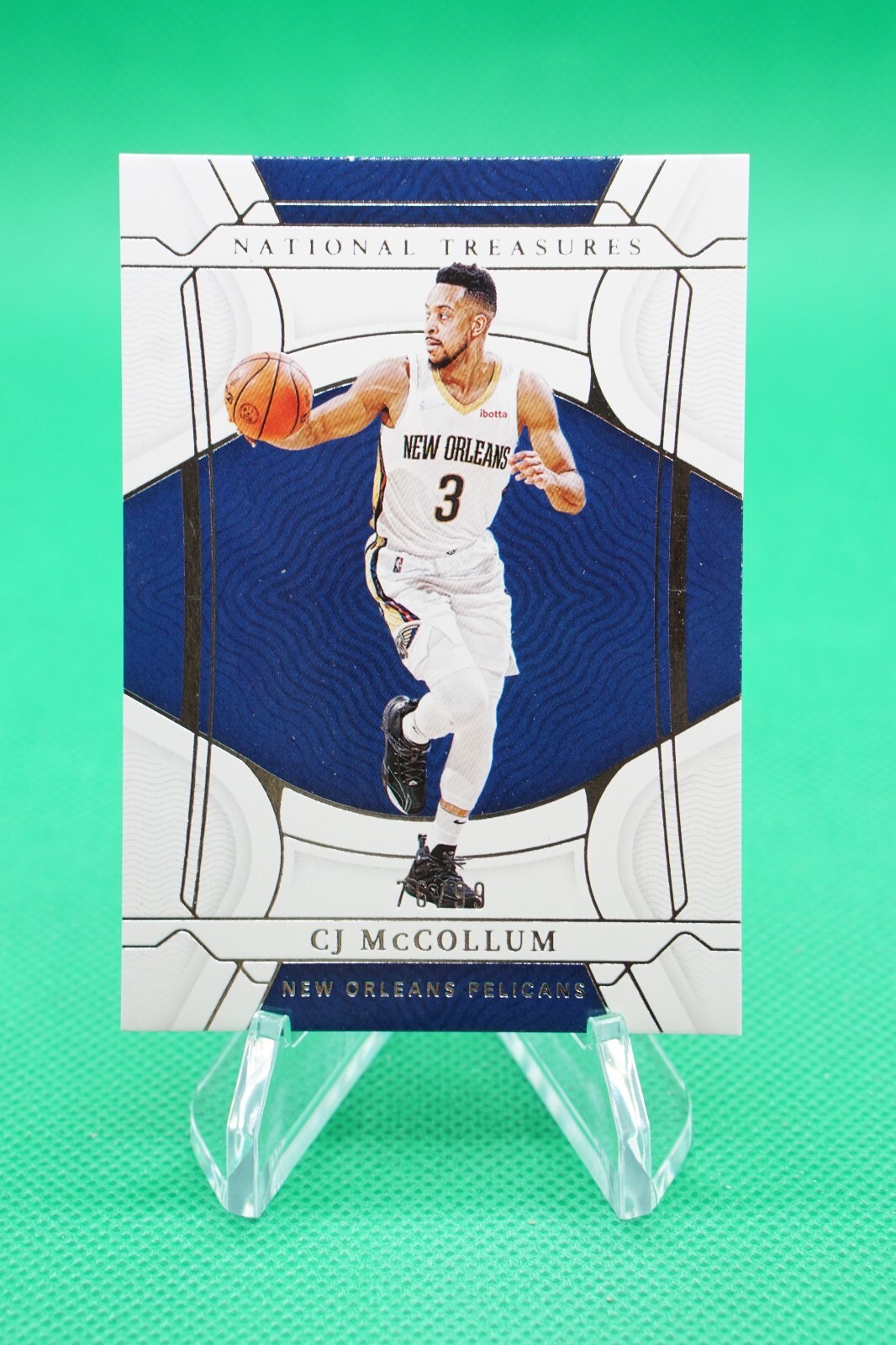 2021-22 National Treasures Base SP /99 #99 CJ McCollum New Orleans Pelicans CDW