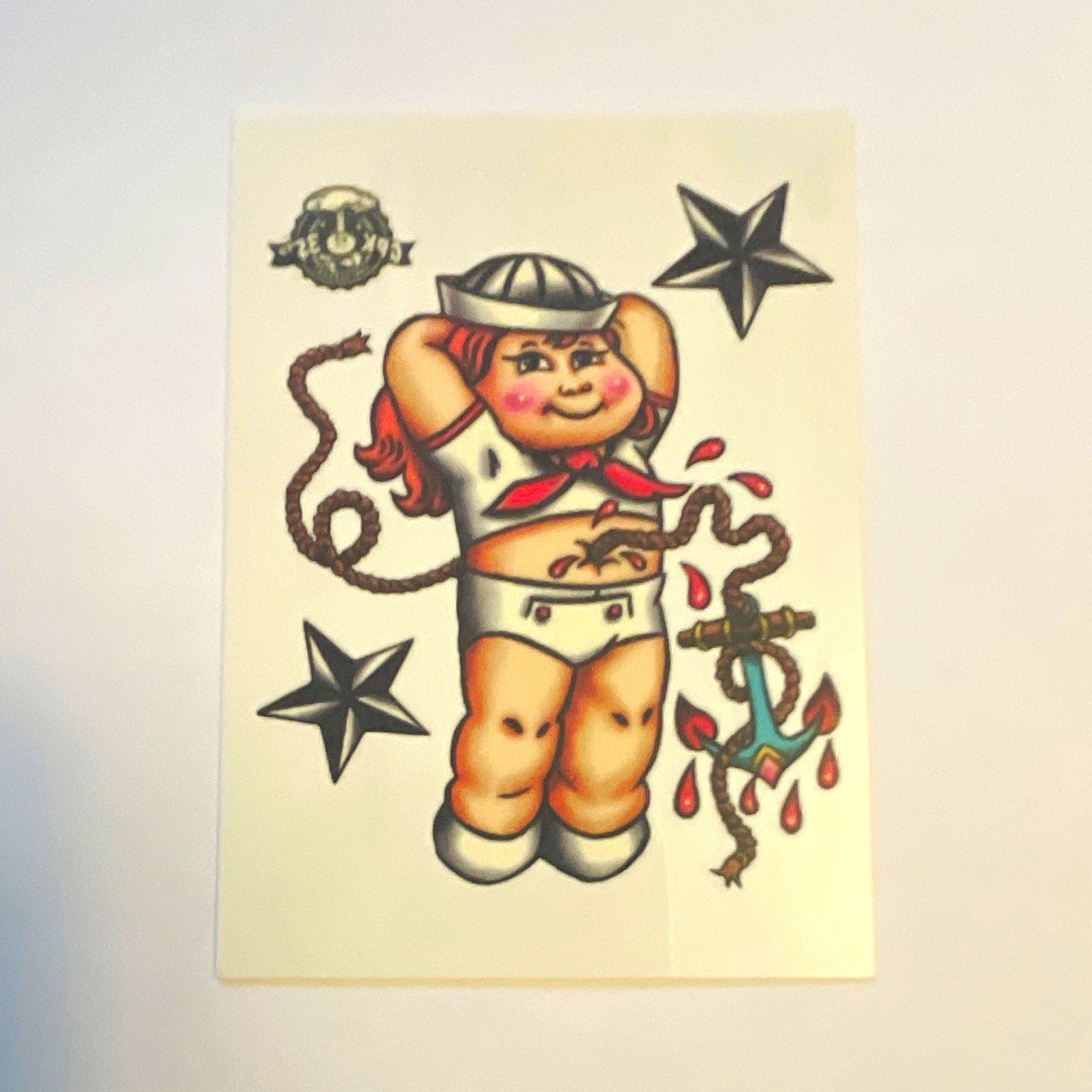 Topps Sailor Temporary Tattoo Flash Single w/ Instructions on Back CTM51-029