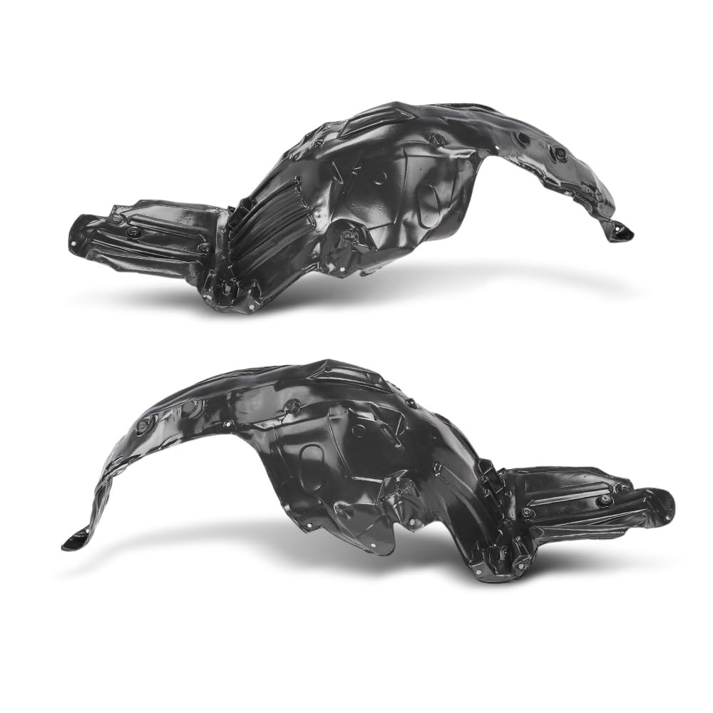Front Left & Right Side Fender Liner 2 PCS PE Black