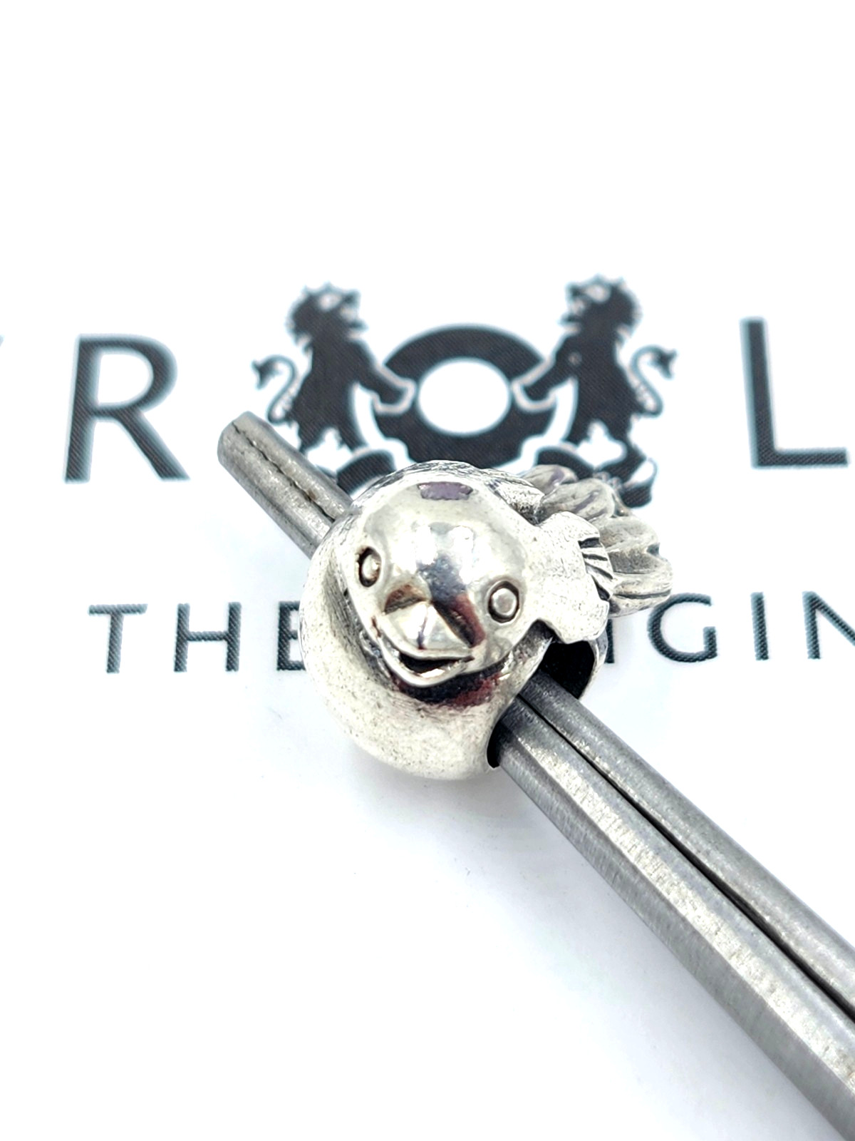 Authentic Trollbeads Sparrow Bead Sterling Silver Charm RETIRED