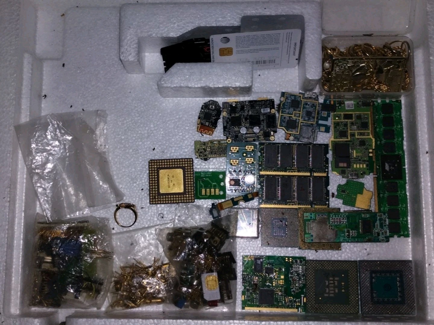 gold plated scrap lot some gold filled Vintage Parts