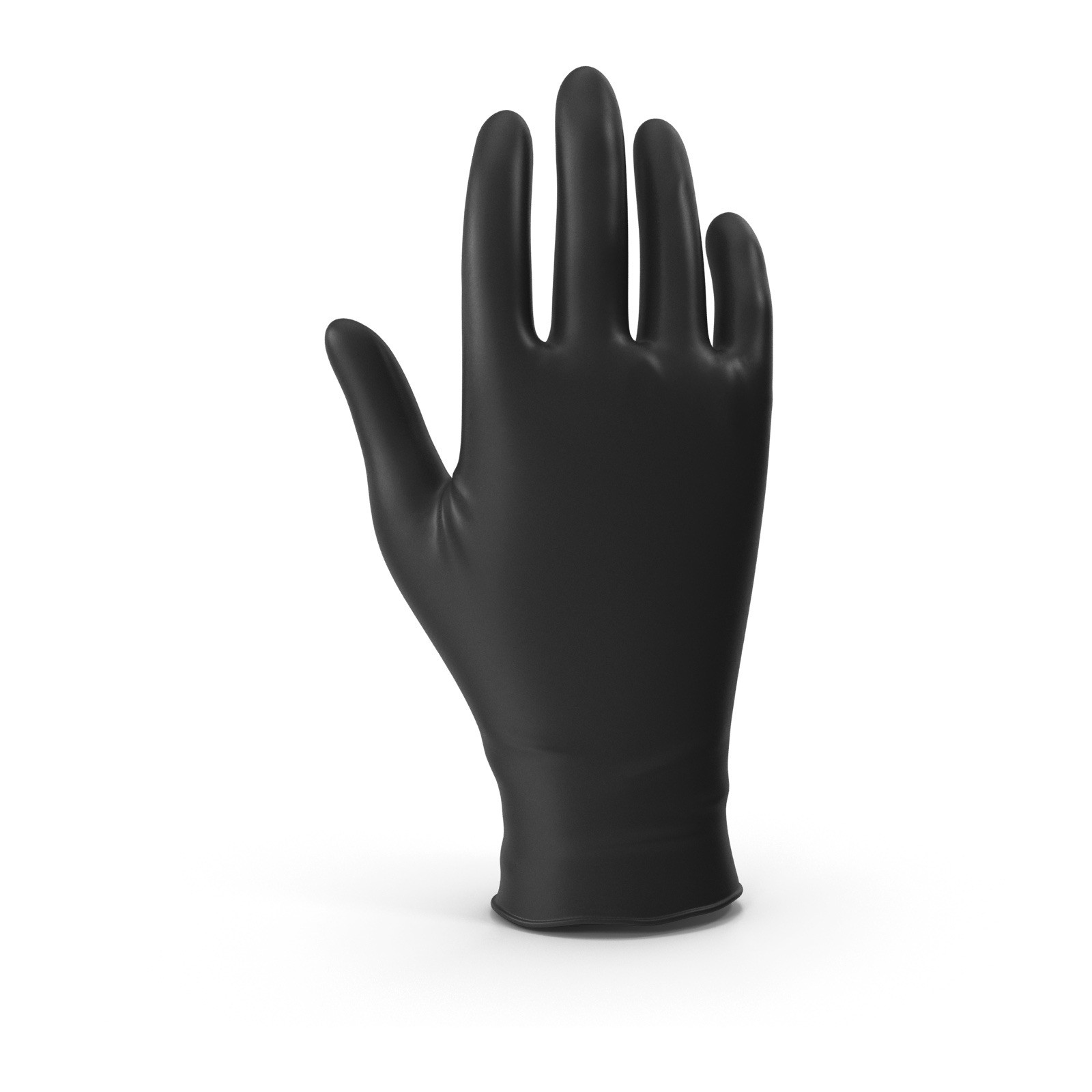 1000 Black Nitrile Gloves Powder Free Size Large Box of 1000