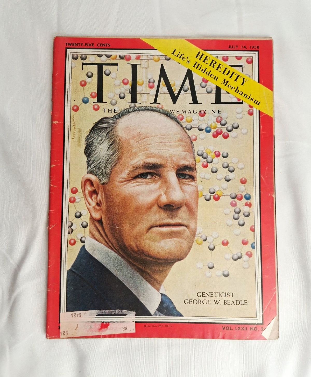 Vtg Time Magazine July 14 1958 Vol. LXXII No. 2 Genetics George W. Beadle