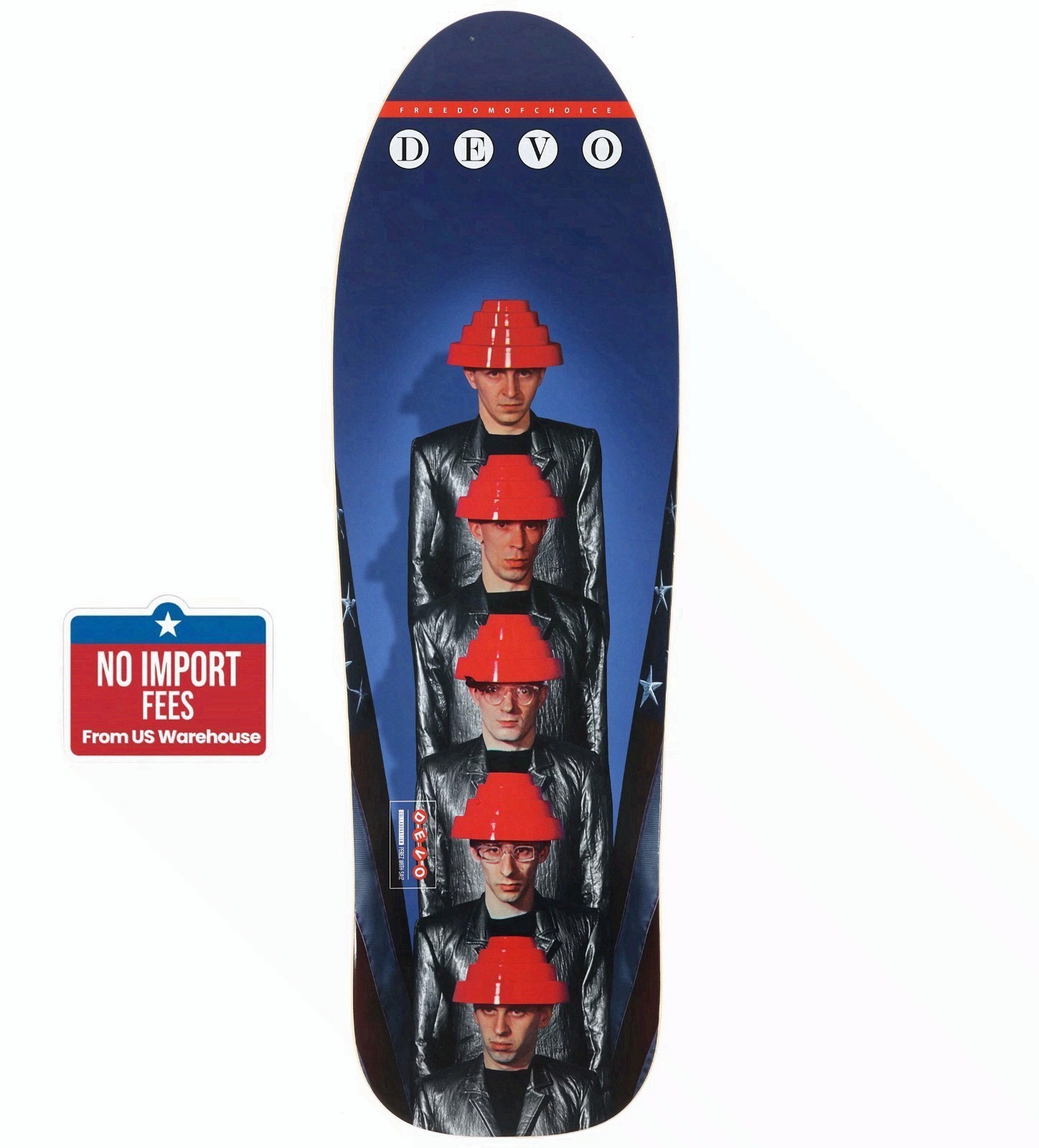 Misc Artists Devo Freedom Of Choice 9.75 Skateboard Deck New from USA