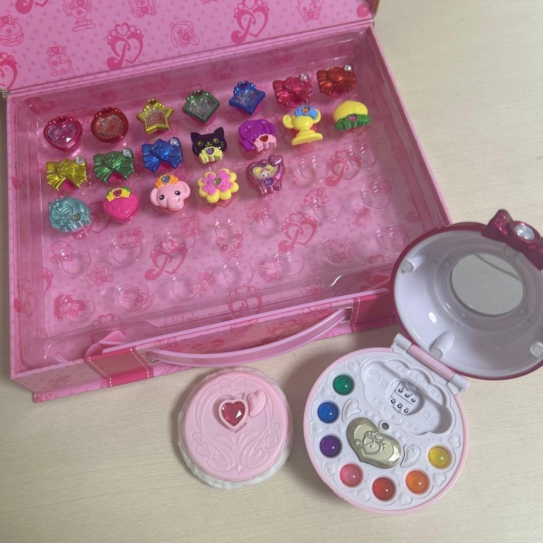 Glitter force Smile Precure Girls Toy Set Pact Compact Charm Decor Pretty Cure