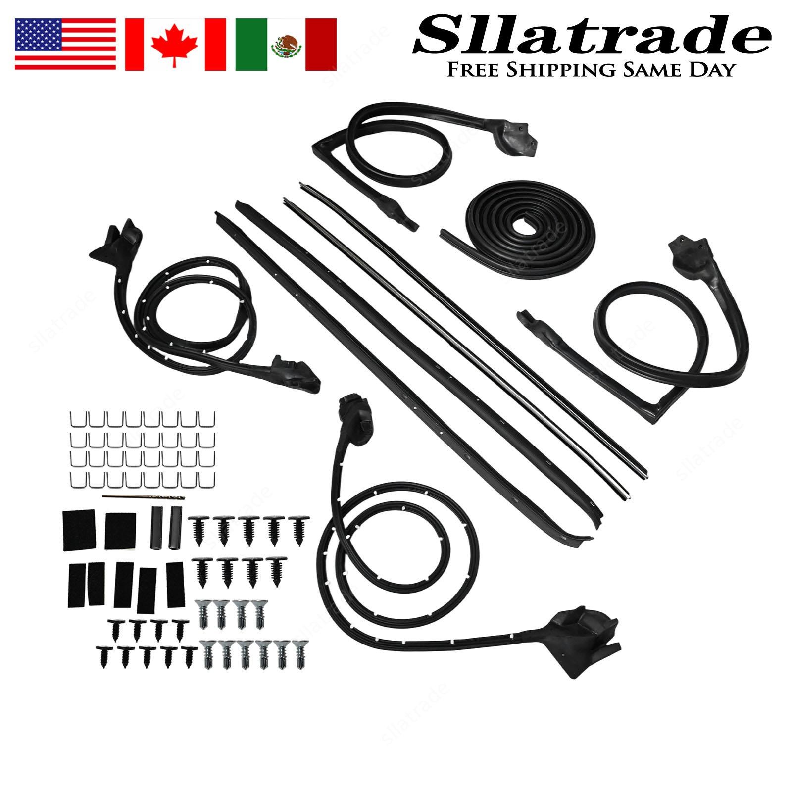 Fits For 1970-1981 Chevy Camaro Weather Strip Seal Full Weatherstrip Kit US
