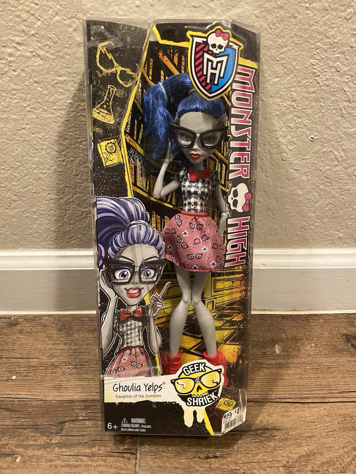 Mattel Monster High Geek Shriek Ghoulia Yelps Doll New NIB