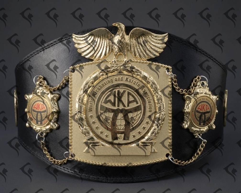 New WKA World Kick Boxing and karata Wrestling ChampionShip boxing Belt Replica