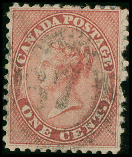 Canada Scott 14b Used, Deep Rose, SCV $150.00