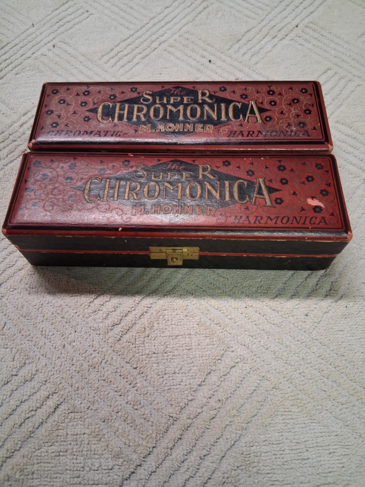 M. HOHNER SUPER CHROMONICAS MADE IN GERMANY TWO COUNT KEY OF C