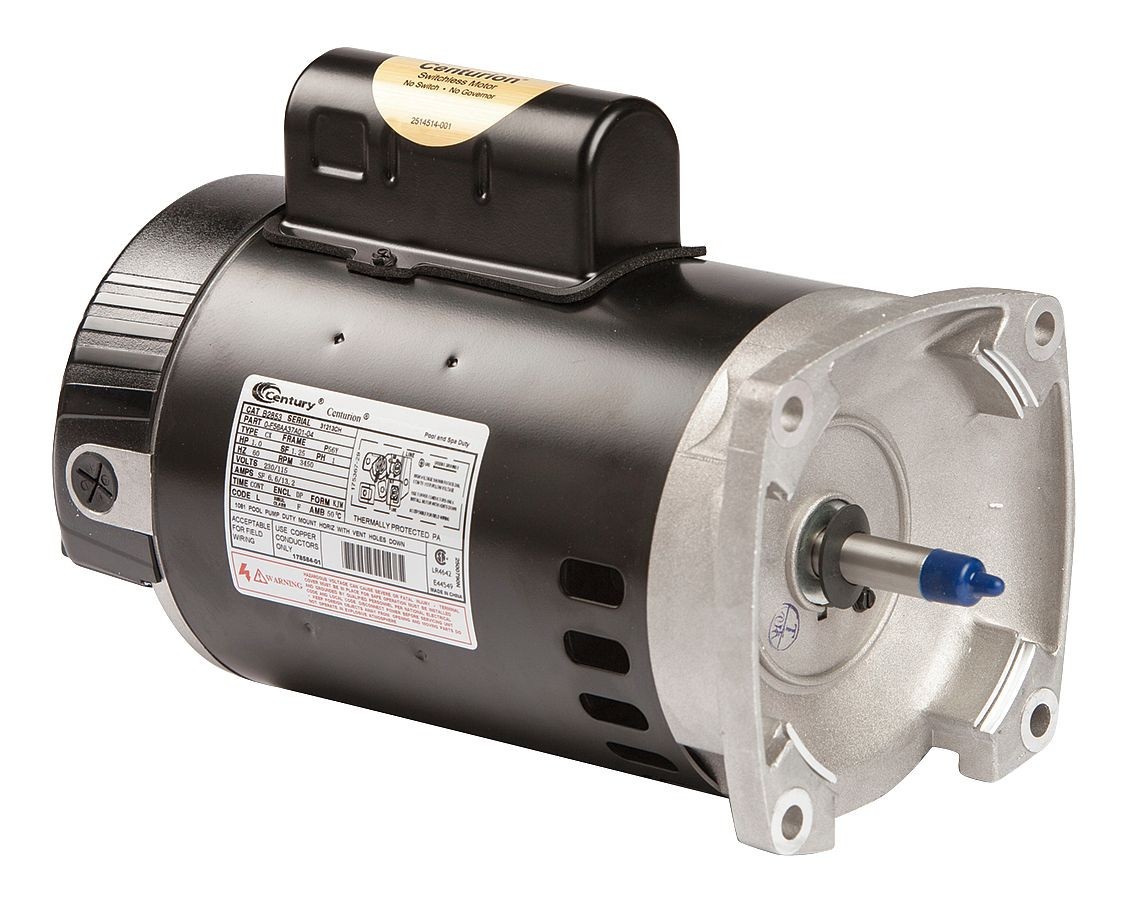 B2853V1 Century 1 hp 3450 RPM 56Y Frame 115/230V Square Flange Pool Motor B2853V1 Century 1 hp 3450 RPM 56Y Frame 115/230V Square Flange Pool Motor