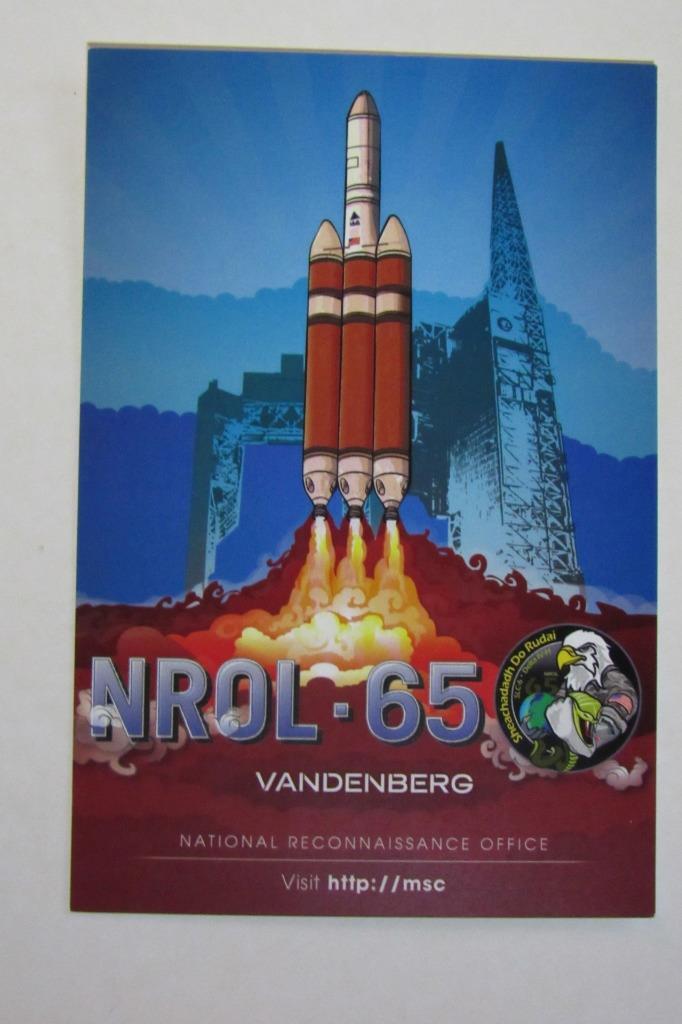 ATLAS V NROL-39 ULA SUCCESS MISSION GRAPHIC POSTCARD FULL COLOR 6