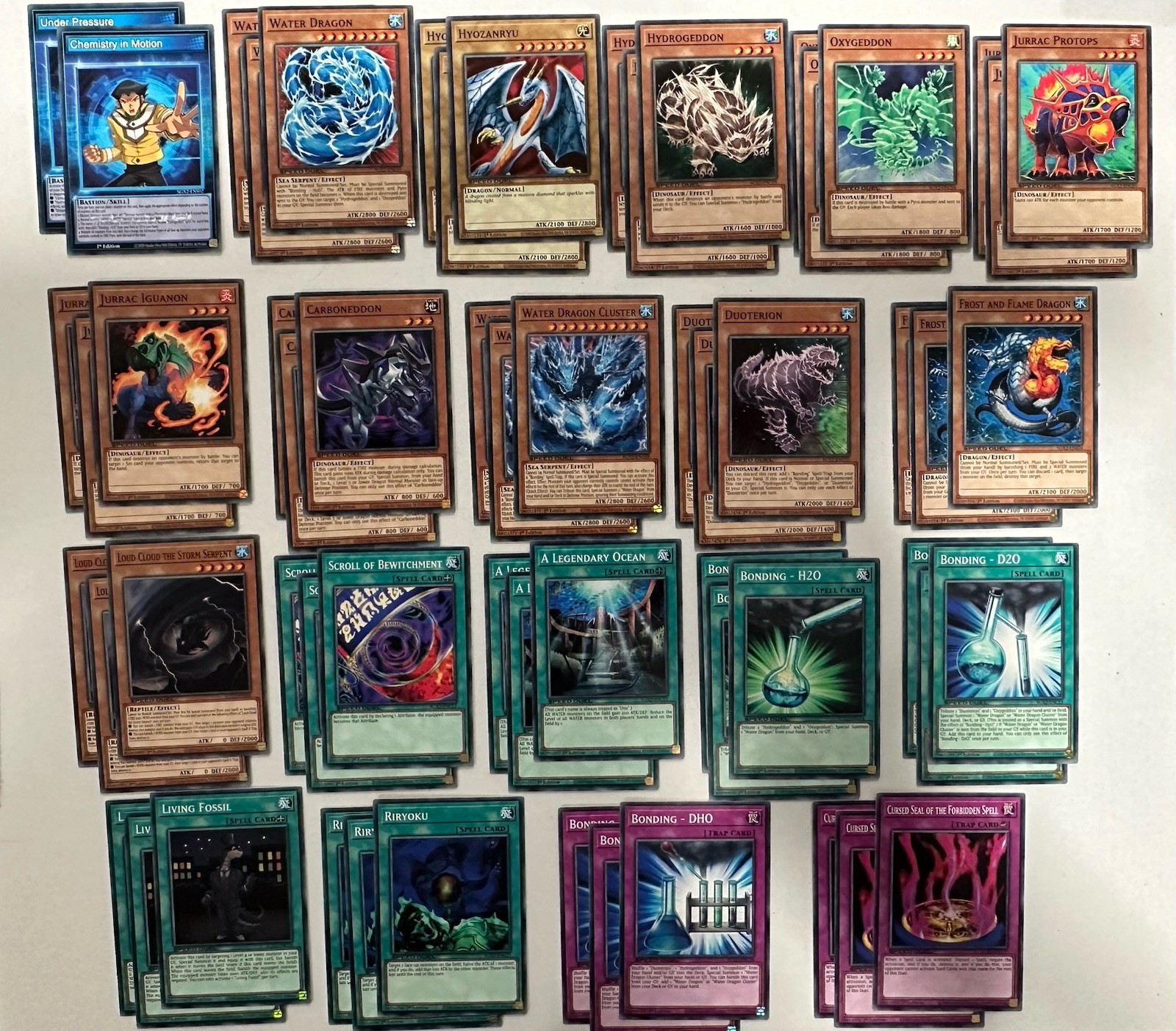 YUGIOH Water Dragon Deck 60 Cards Bastion Misawa Duoterion SGX2 3 Skill Cards YUGIOH Water Dragon Deck 60 Cards Bastion Misawa Duoterion SGX2 3 Skill Cards