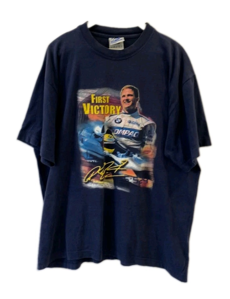 Vtge Y2K Ralf Schumacher BMW Williams F1 T-Shirt First Victory Racing Tee XL#18