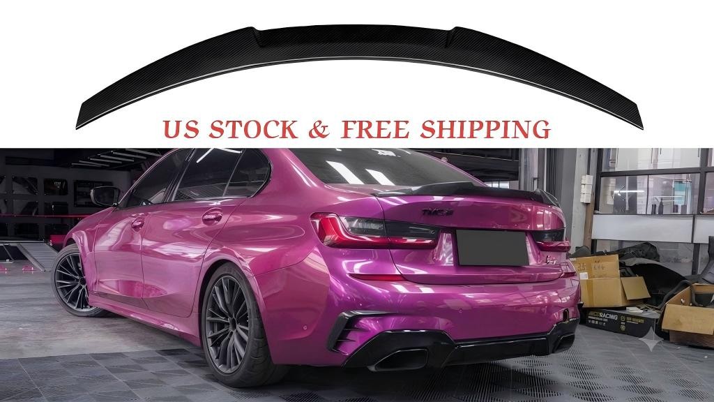 For 2019-2026 BMW G20 330i M340i G80 M3 Real Dry Carbon Fiber Trunk Spoiler Wing For 2019-2026 BMW G20 330i M340i G80 M3 Real Dry Carbon Fiber Trunk Spoiler Wing