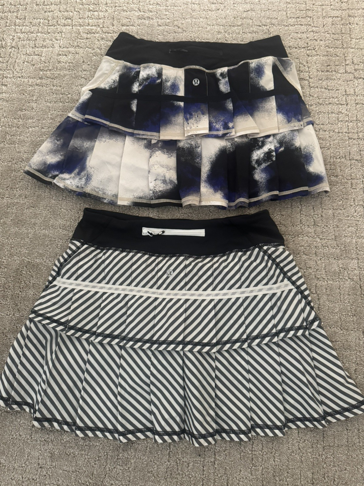 SET OF 2---Lululemon Run: Pace Setter Skirt 4 TALL Pickleball, tennis, yoga, run