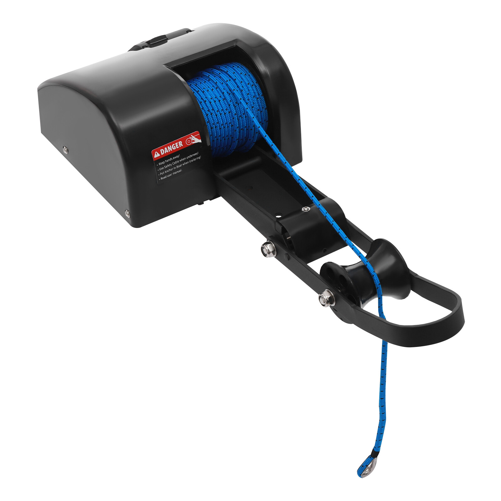 Boat Marine Electric Anchor Winch Boat Winch with Anchor Roller & Remote Control