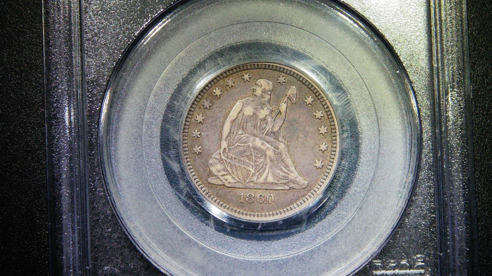 1860-O Seated Liberty Quarter PCGS XF40 25C New Orleans Better Date Silver