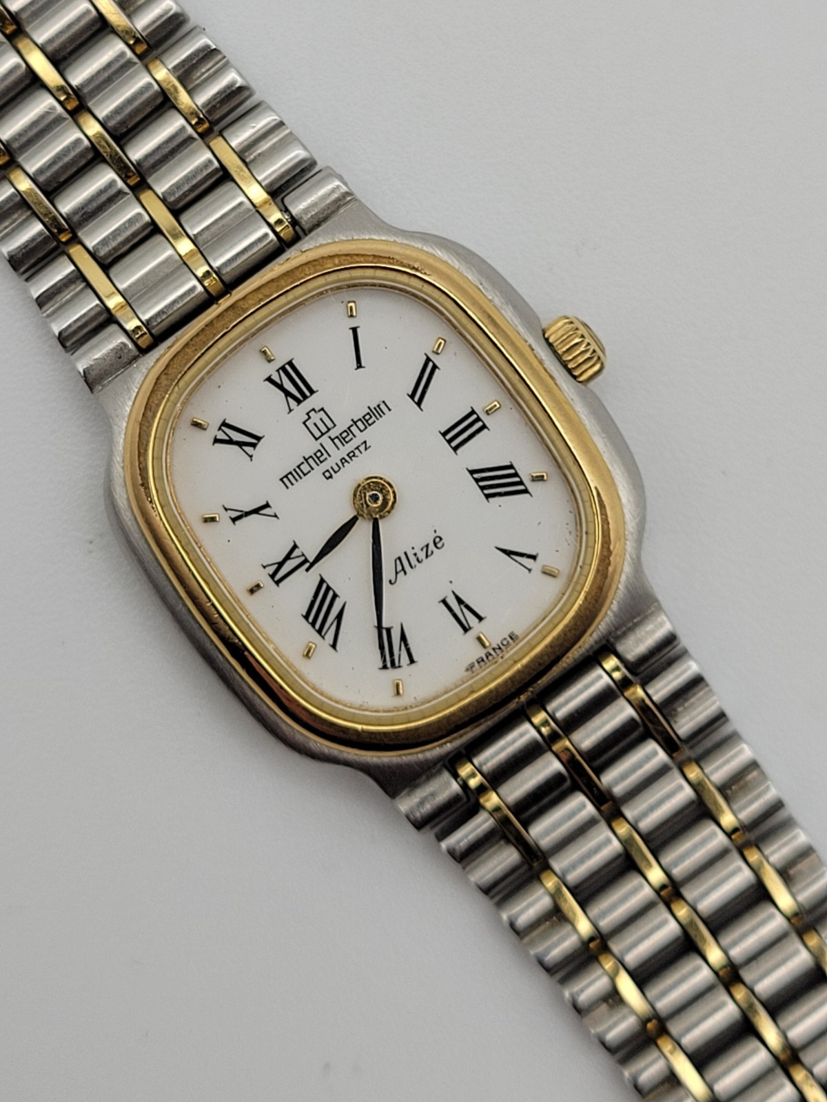 Vintage Michel Herbelin Alizé Ladies Quartz Watch 2-Tone New Battery