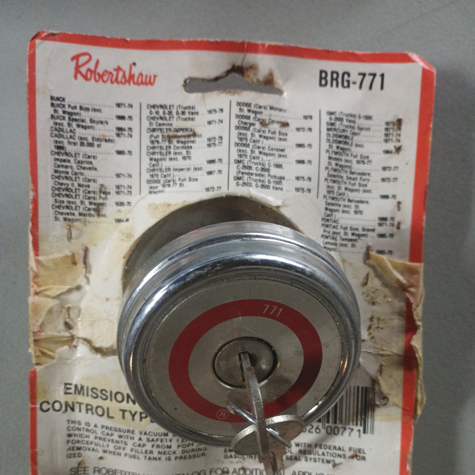 G-771 STANT Lockin Gas Cap 1971-74 BUICK CADILLAC MOPAR DODGE GMC OLDS PLYMOUTH G-771 STANT Lockin Gas Cap 1971-74 BUICK CADILLAC MOPAR DODGE GMC OLDS PLYMOUTH