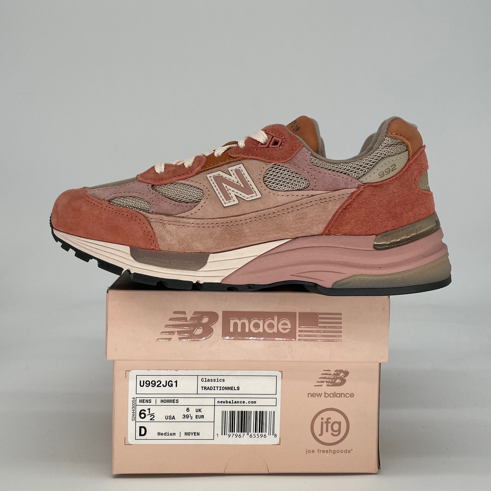 Size 6.5M/8W - New Balance 992 MiUSA Joe Freshgoods Aged Well U992JG1 Pre-Owned Size 6.5M/8W - New Balance 992 MiUSA Joe Freshgoods Aged Well U992JG1 Pre-Owned