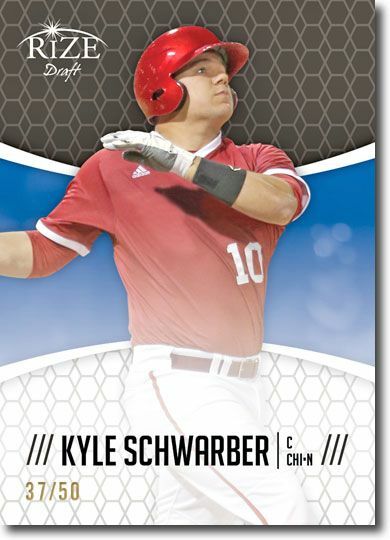 KYLE SCHWARBER 2014 Rize Rookie BLACK Paragon CUBS RC #/50