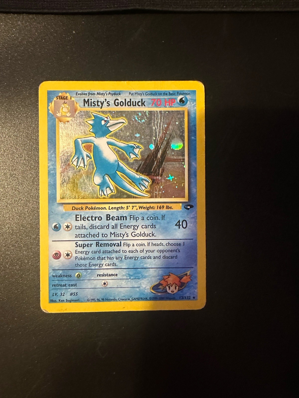 Misty\'s Golduck 12/132 Gym Challenge Holo