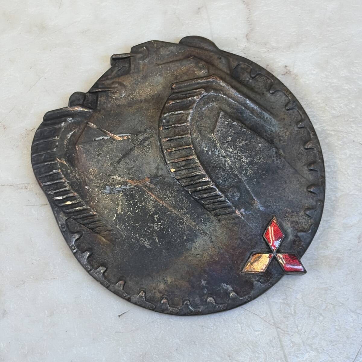 WWII Imperial Japanese Army Mitsubishi Tokyo Tank Factory Paperweight Miyamoto