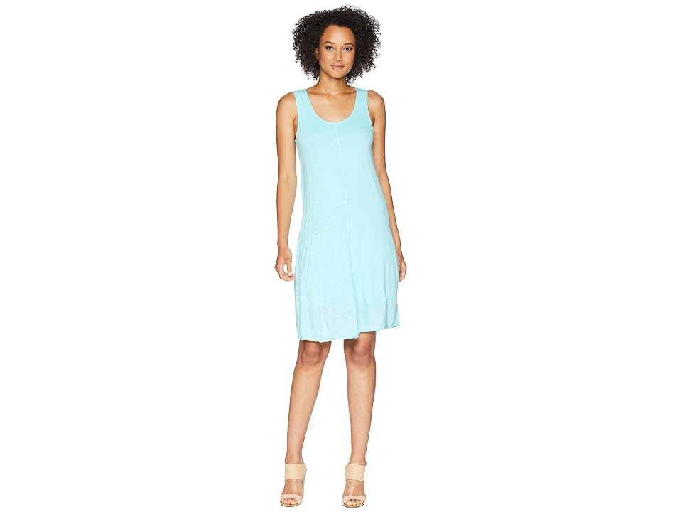 Mod-o-doc Featherweight Slub Raw Edge Seamed Tank Pacific Women\'s Dress Size XS