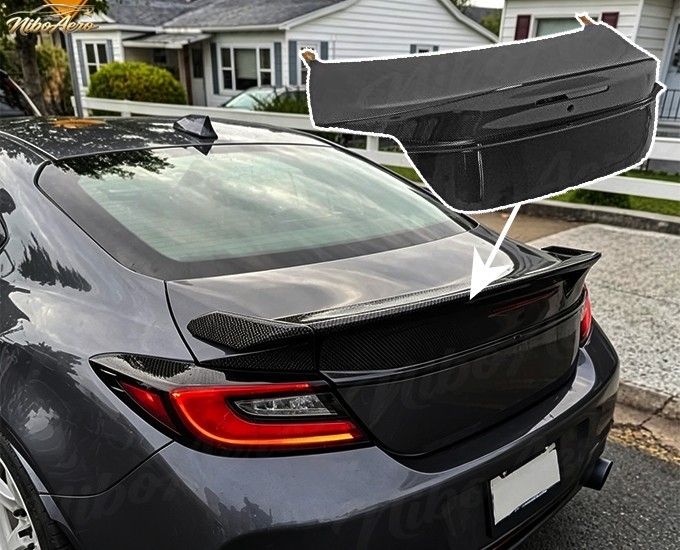 Carbon Fiber JDM Integrated Rear Trunk Spoiler Wing Fits 2022-Up Subaru WRX