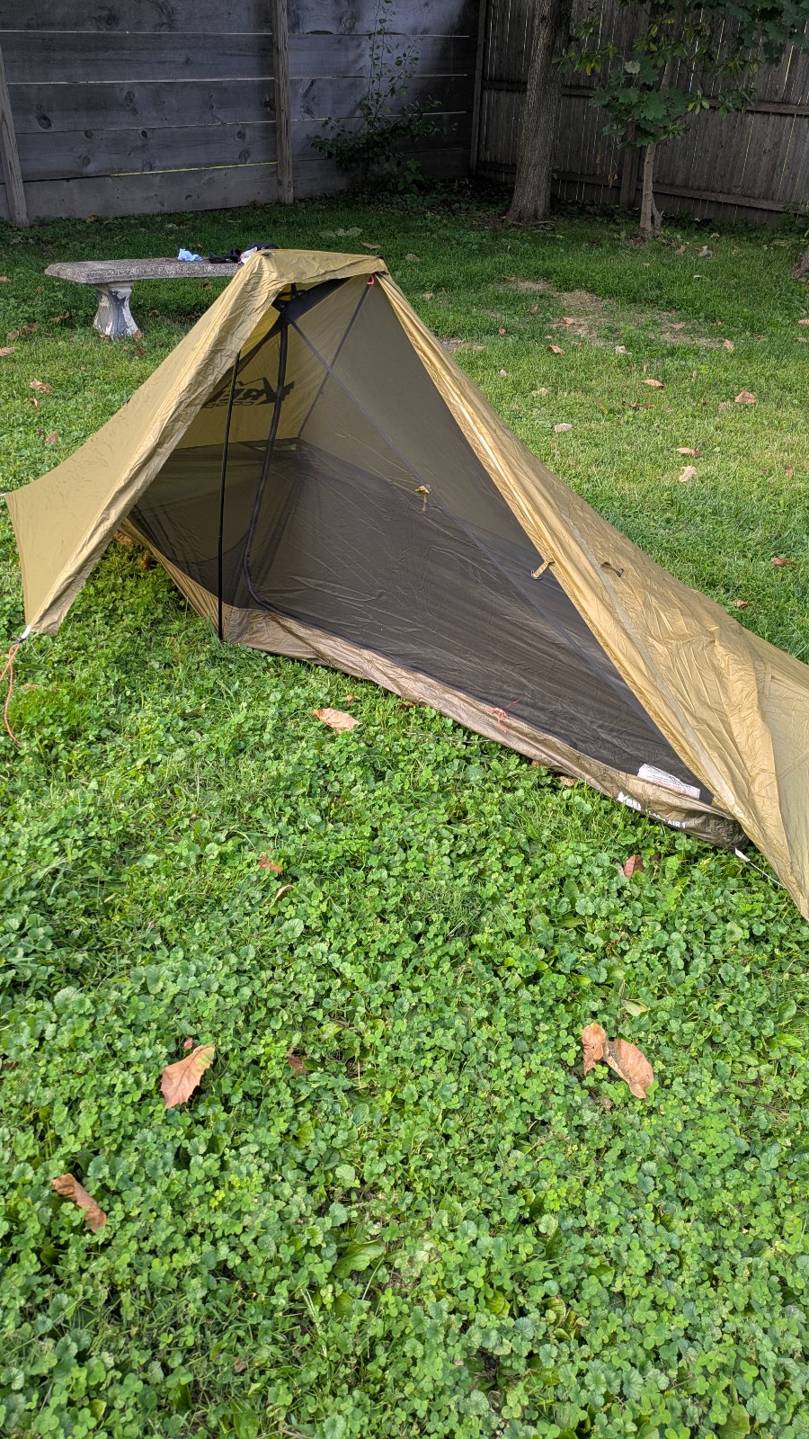 REI Co-op Flash Air 1 3-season non-freestanding tent green