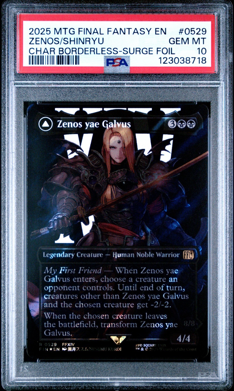 2025 MTG FINAL FANTASY SHINRYU, TRANSCENDENT RIVAL/ZENOS YAE GALVUS PSA 10 2025 MTG FINAL FANTASY SHINRYU, TRANSCENDENT RIVAL/ZENOS YAE GALVUS PSA 10