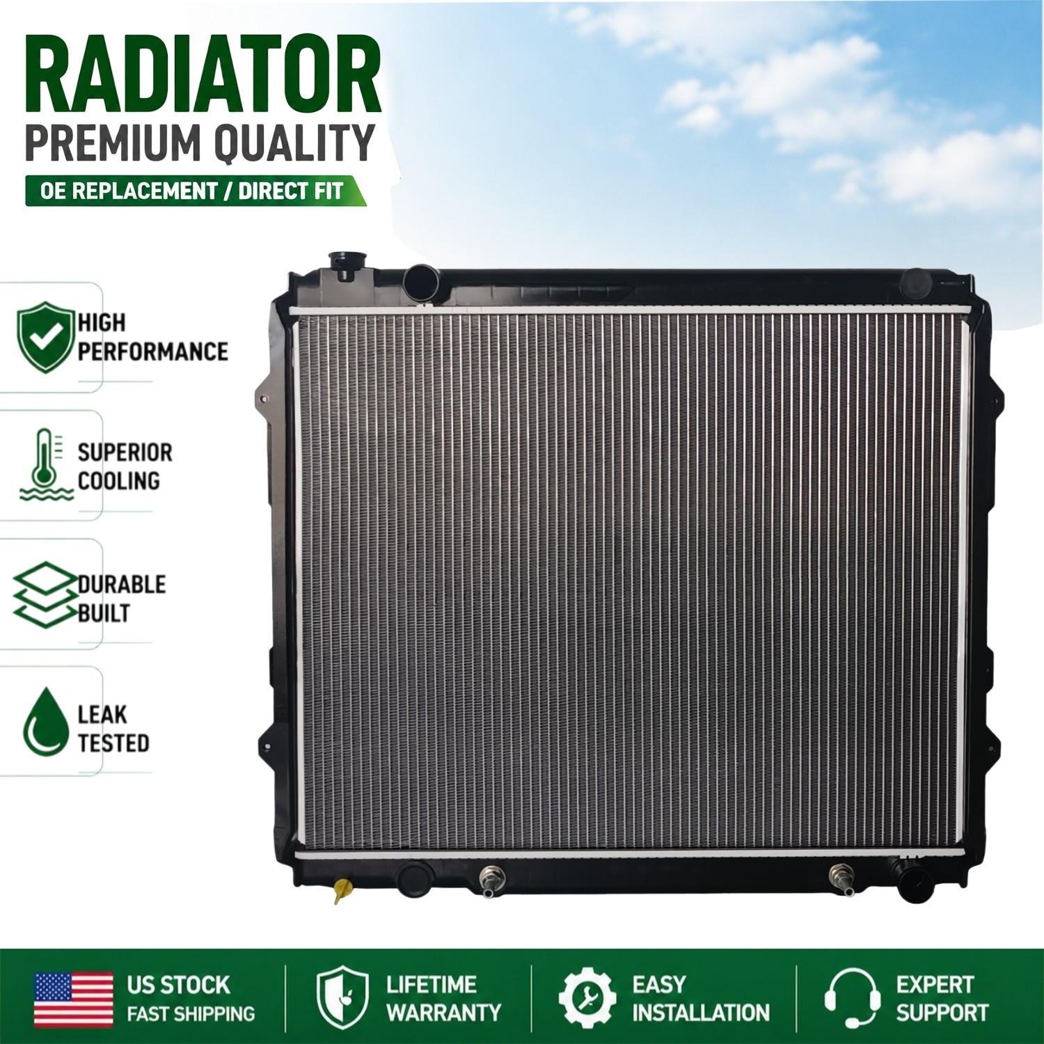 2321 Radiator For 00-06 Toyota Tundra 4.7L Standard Cab & Extended Cab Only