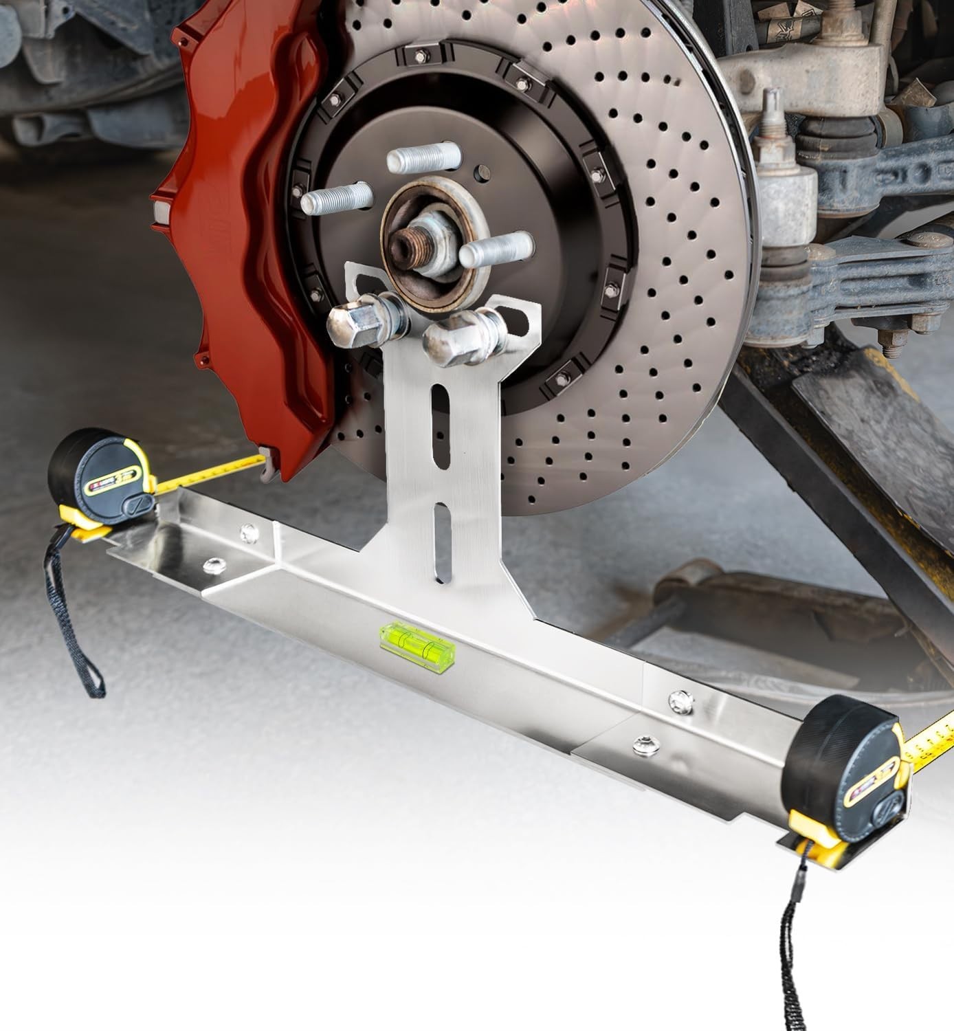 Upgraded Heavy Duty Wheel Alignment Tool Kit with Tape Measures, Stainless St...