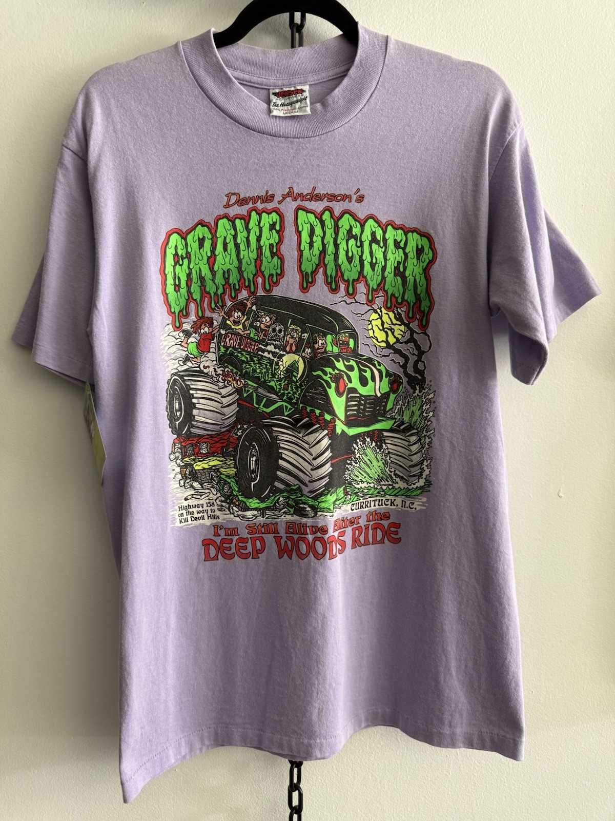 Vintage Grave Digger Deep Woods Ride Black T-Shirt Monster Truck Size M Vintage Grave Digger Deep Woods Ride Black T-Shirt Monster Truck Size M
