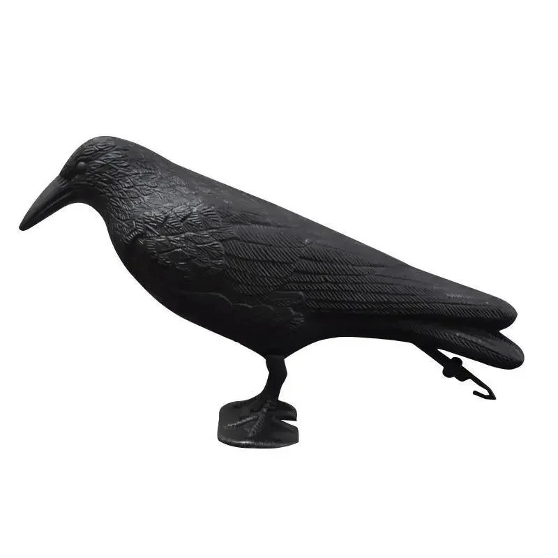 Realistic Black Crow Bird Decoy Pigeon Repellent Garden Pest Control Outdoor Realistic Black Crow Bird Decoy Pigeon Repellent Garden Pest Control Outdoor