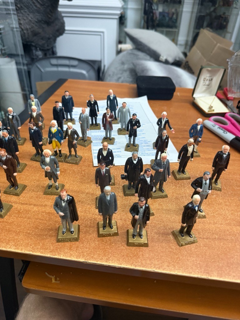 Vintage Marx Presidents Vintage 1960\'s Mini Figures Lot of 34 Vintage Marx Presidents Vintage 1960\'s Mini Figures Lot of 34